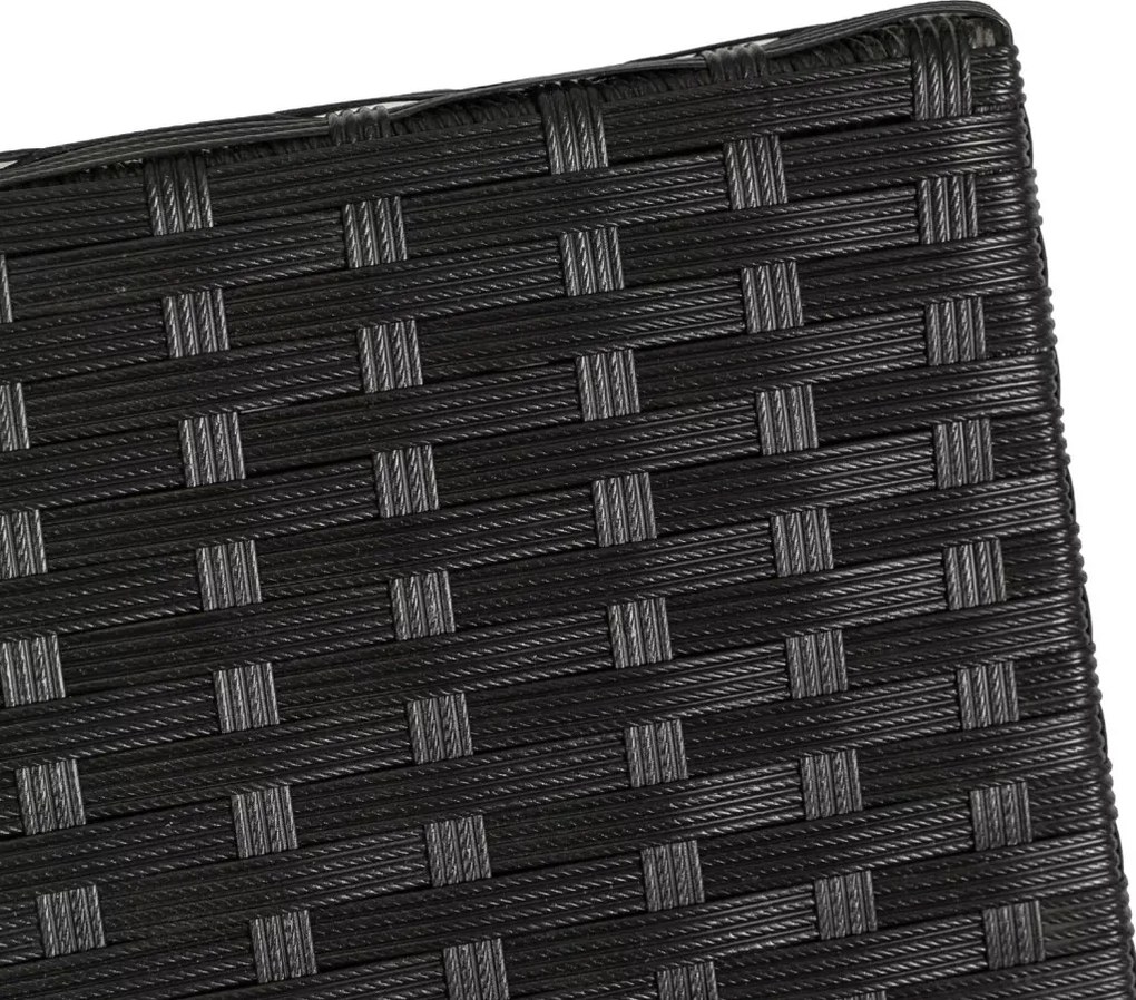 MISSISSIPI kerti bútor szett, fekete-bézs – raktárról