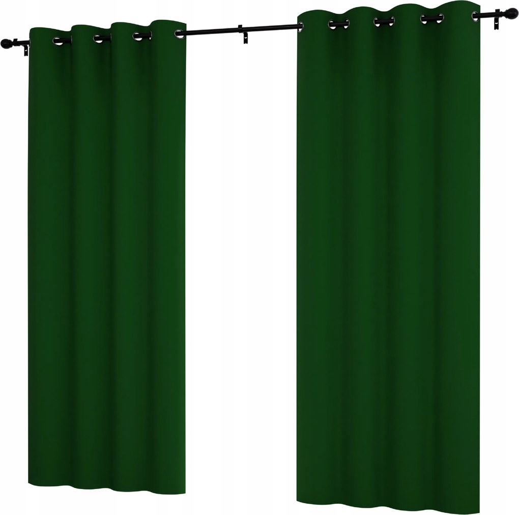 Kész függöny, sima, 145x240 cm, karikás, matt, fémgyűrűs