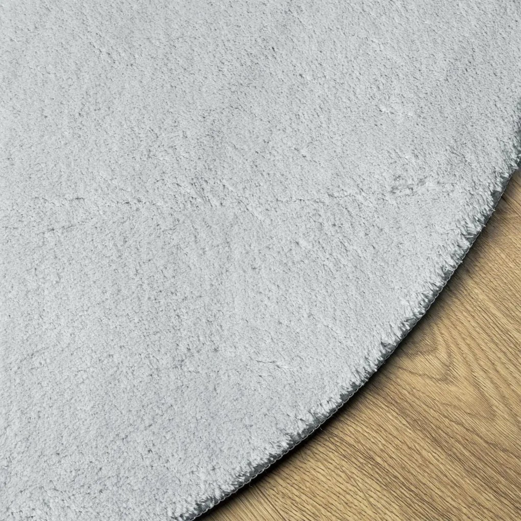 Szőnyegek Szürke Gyapjú 100 x 200 cm Területszőnyegek Ovális