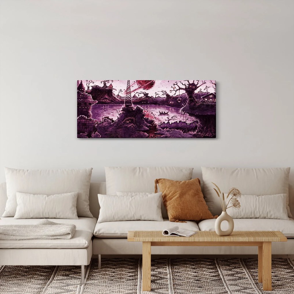 Kép - Elvarázsolt falu (120x50 cm)