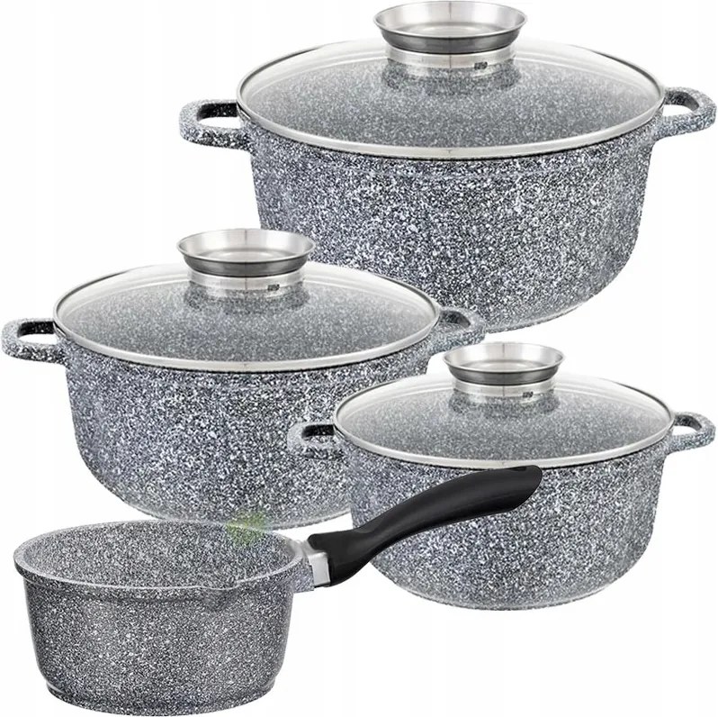 Edények Hoffman 7764 Márvány edénykészlet 7db-os