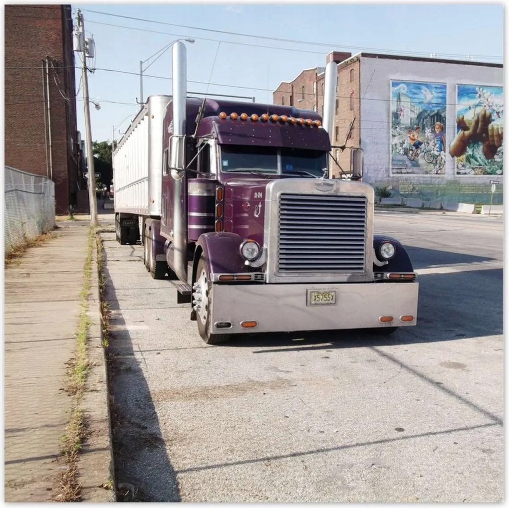 Poszterek 30x30 Amerikai teherautó