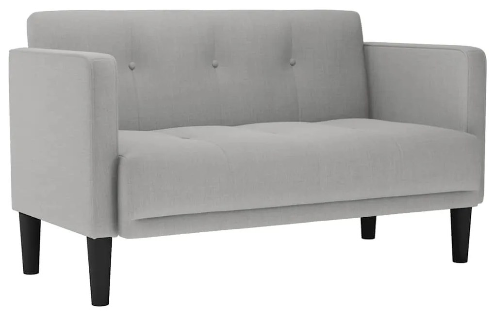 vidaXL felhőszürke szövet loveseat kanapé 111 cm