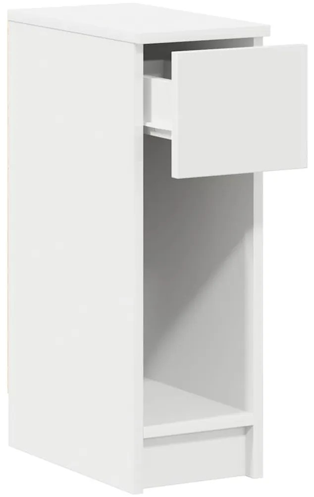 éjjeliszekrények fiókos 2 db fehér 20 x 36 x 60 cm