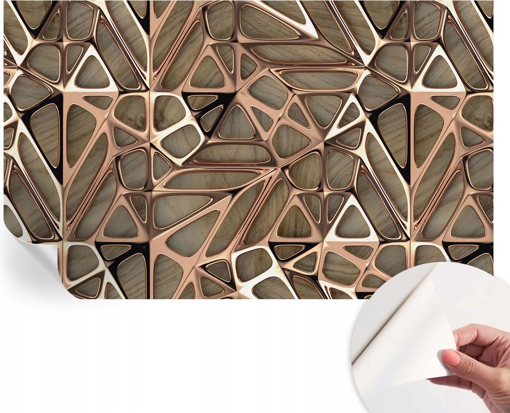 Design fali fotótapéta öntapadós geometrikus minta 416x254 cm