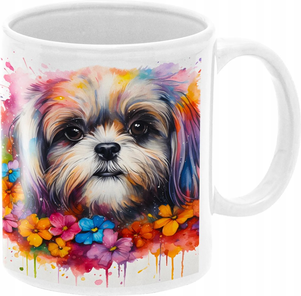Shih Tzu Gyönyörű Kutyás Bögre Születésnapi Ajándék 330 ml Csomagolás