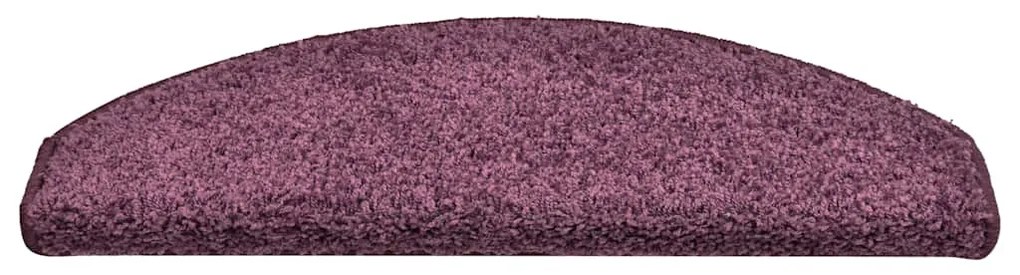 30 db sötétlila félkör alakú lépcsőszőnyeg 65 x 21 x 4 cm, nagy