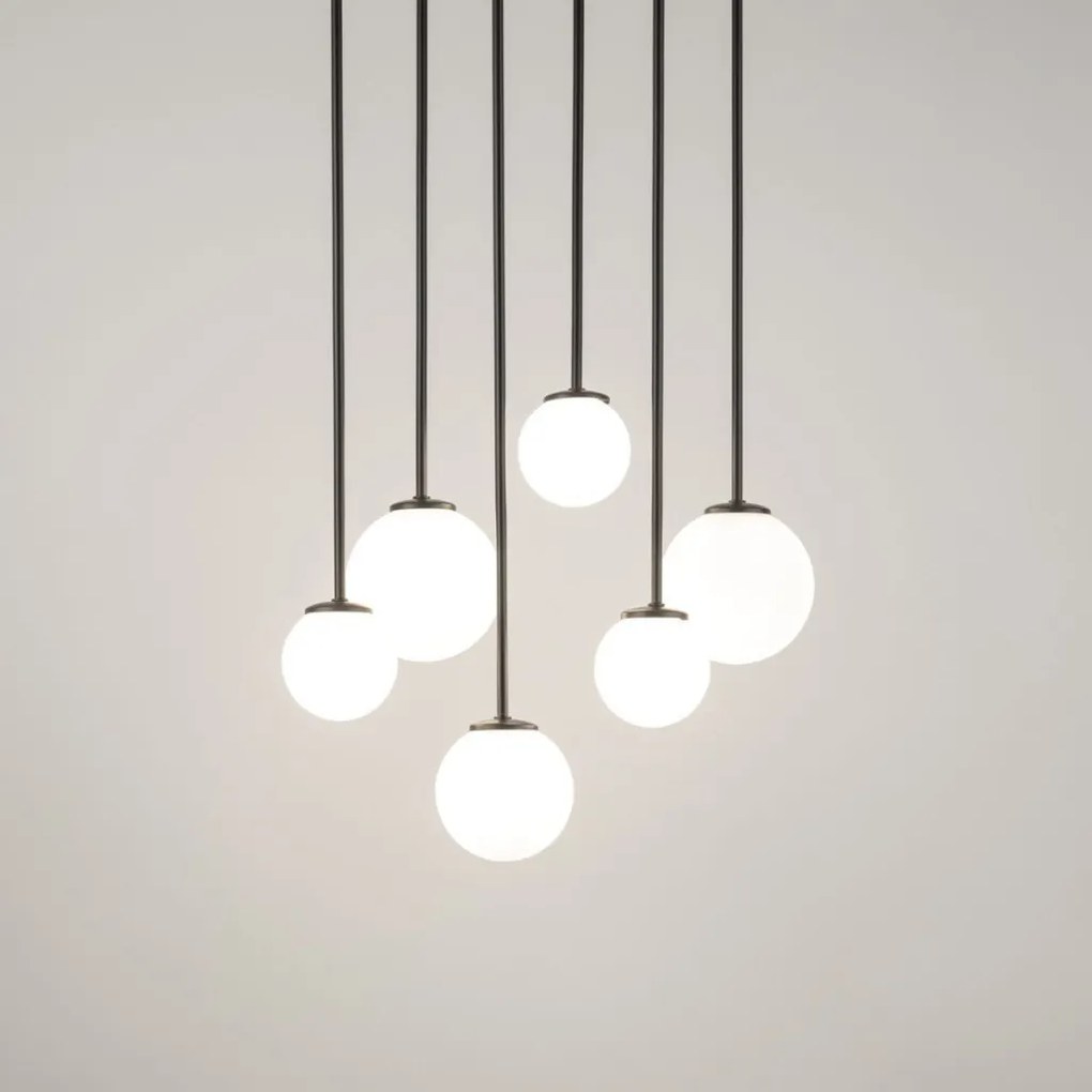 SIGMA LIGHTING 33499 TULIA Többágú Függesztett Lámpa Fehér, Fekete G9 IP20
