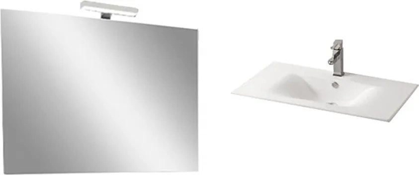 Luna Prime 80 komplett fürdőszobabútor fehér