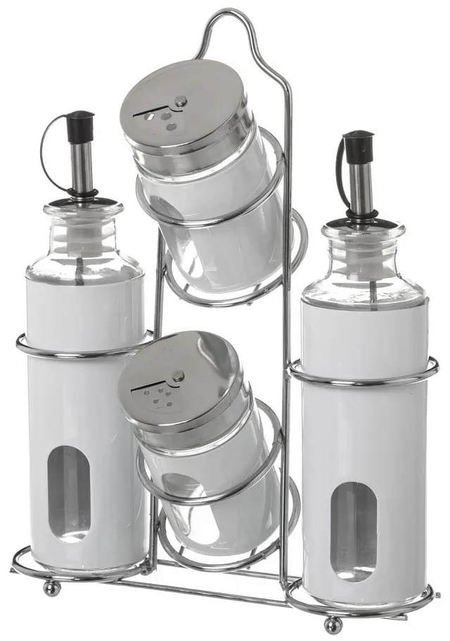 Ecet- és olajtartó készlet állvánnyal 4 db-os – Casa Selección