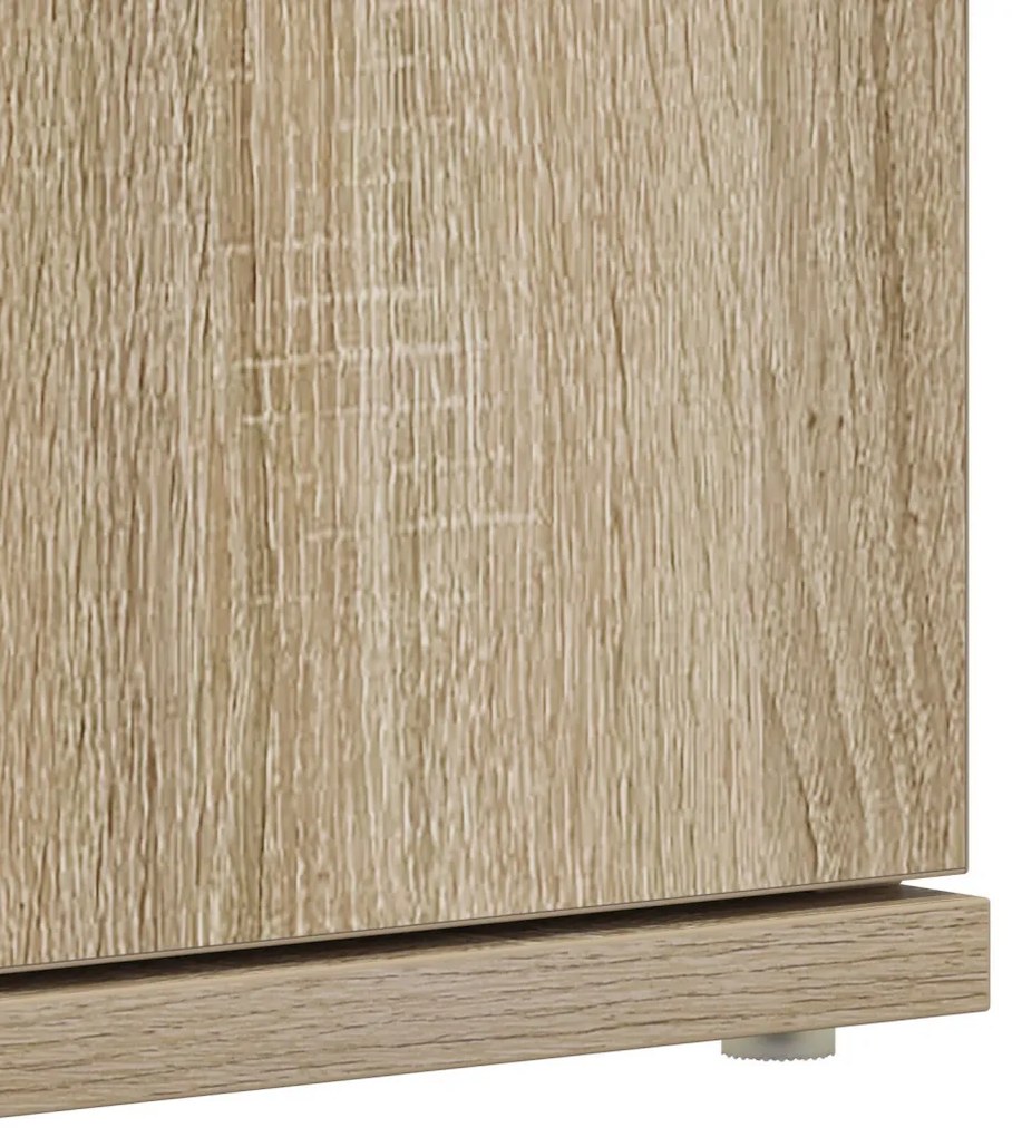 Cipőtartó Sonoma tölgy 80x39x180 cm Szerelt Fa
