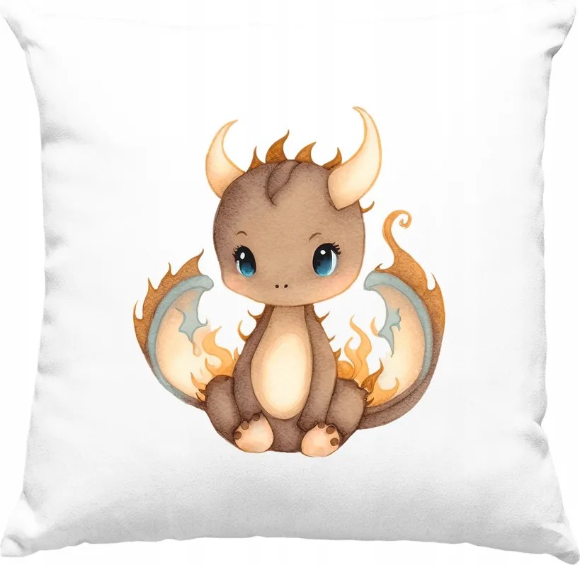 Gyerek Sárkány párna Kedves 4 Fehér