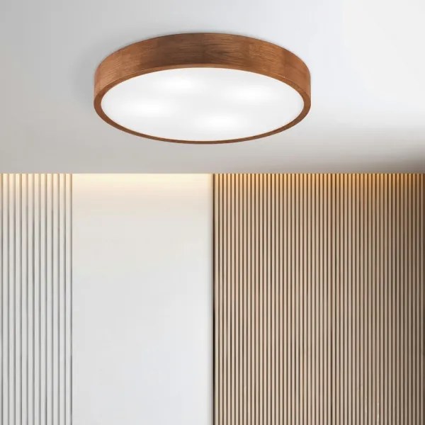 Brilagi - LED mennyezeti lámpa CARVALHO 4xE27/60W/230V tölgy-cseresznye átm. 57,5 cm