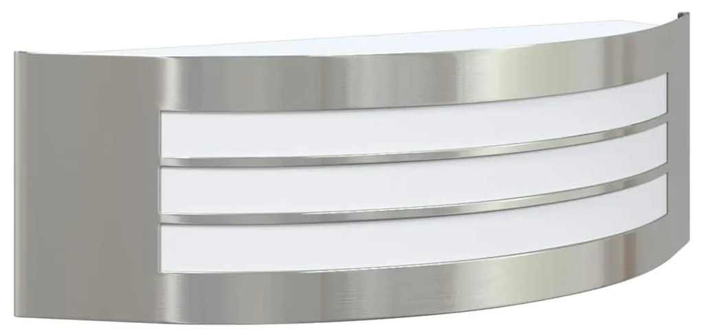Kültéri Fali Lámpák 2 pcs Ezüst 32 x 10 x 10 cm