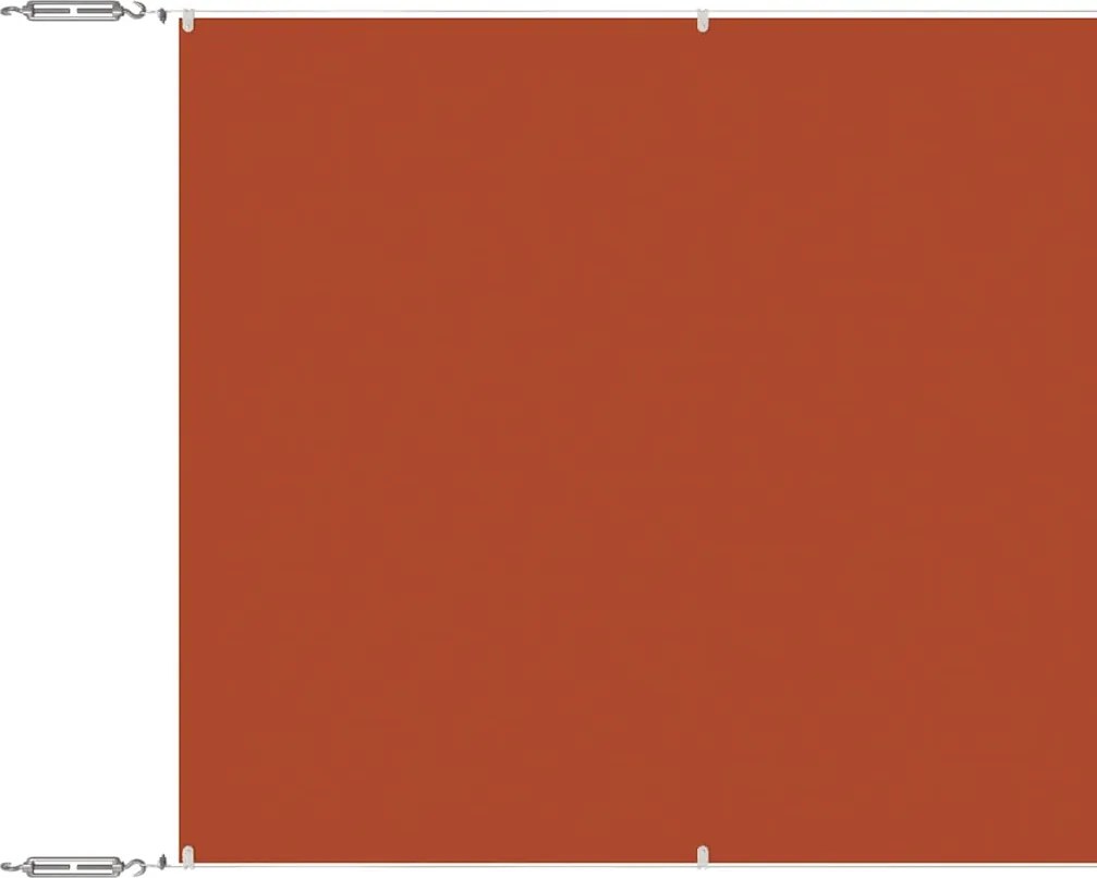 vidaXL terrakotta oxford-szövet függőleges napellenző 100 x 1200 cm