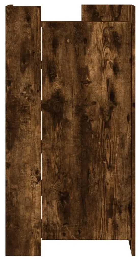 vidaXL füstös tölgy színű szerelt fa cipőszekrény 52 x 37,5 x 100 cm