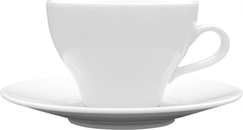 Lubiana Paula Fehér Kávés- Teáscsésze Alátéttel 290 ml 17 cm