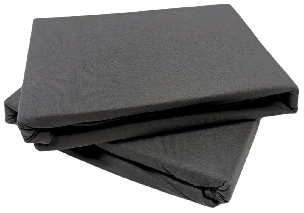 Jersey lepedő sötétszürke TiaHome - 200x220cm