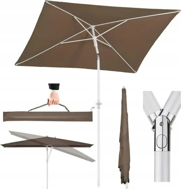 Napernyő Barna Kerti Erkély Terasz 180 x 125 CM