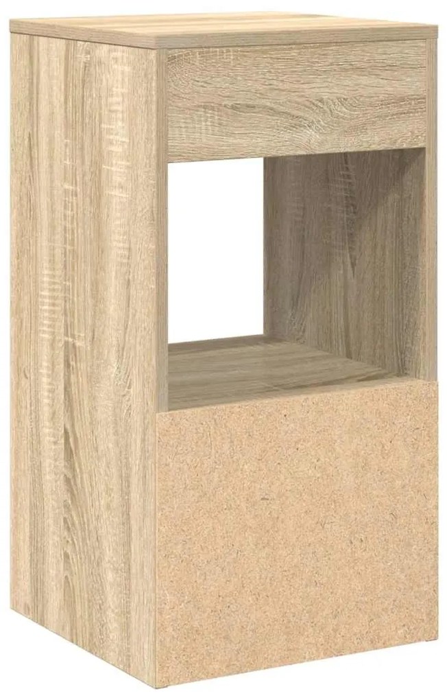 éjjeliszekrények fiókkal 2 db sonoma tölgy 35x34x66,5 cm