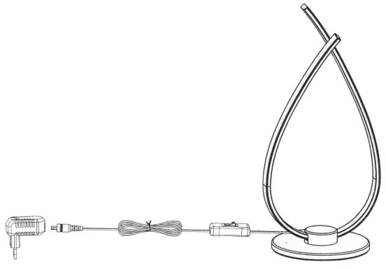 Eglo 31997 - LED Asztali lámpa RONCADE LED/14W/230V