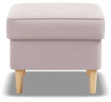 Uszak lábtartó, bársony, rózsaszín