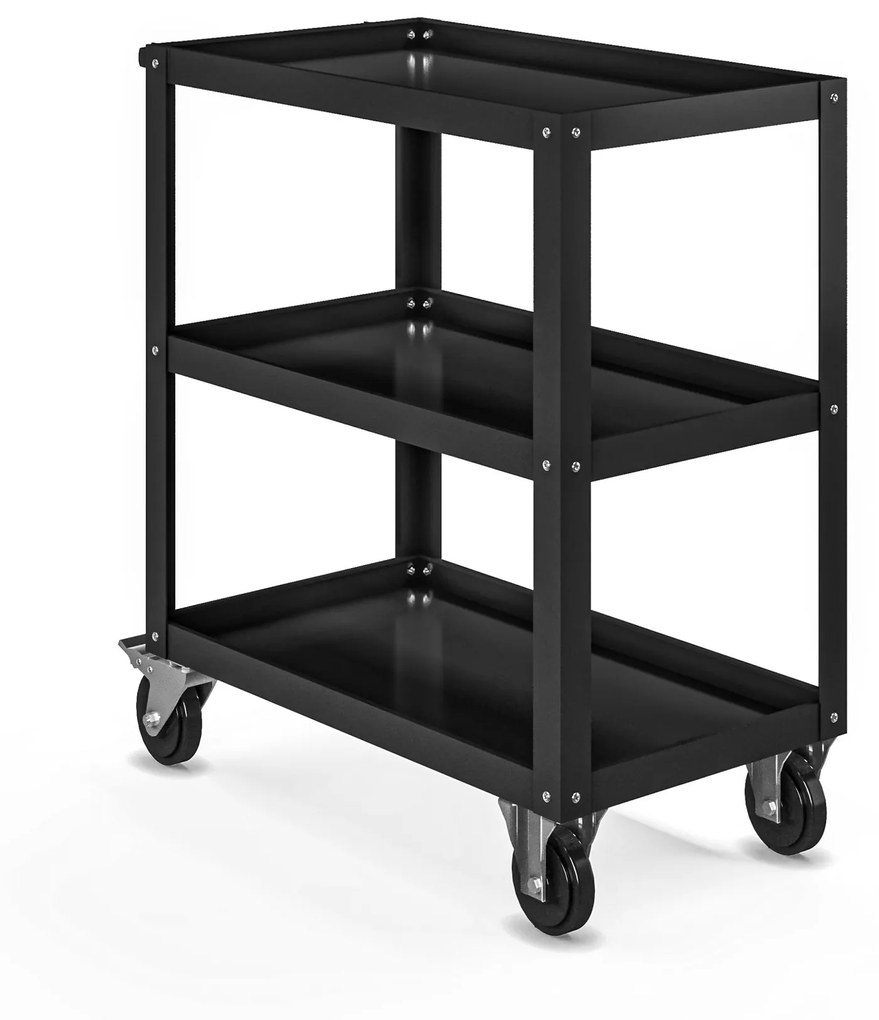 Szerszámkocsi HUGO, 700 x 816 x 400 mm, All Black: fekete