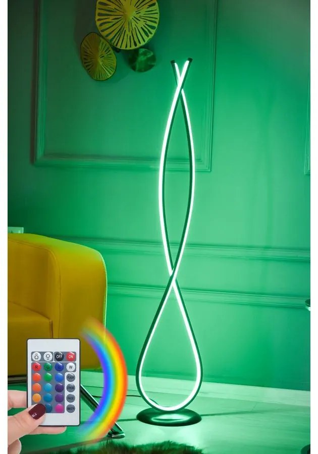 Állólámpa, Infinity Fekete - Multicolor