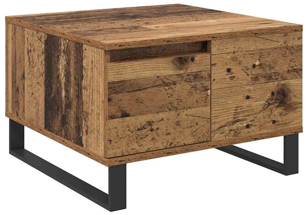 Dohányzóasztal fiókkal Régi fa 55 x 55 x 36.5 cm Faanyag