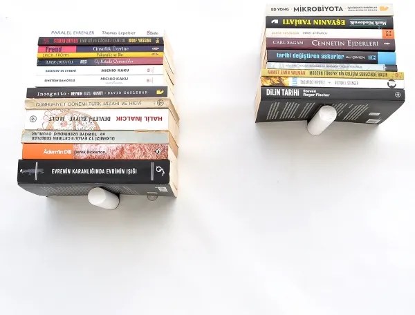 KÉSZLET 2x Fali polc 15x21 cm fekete/fehér