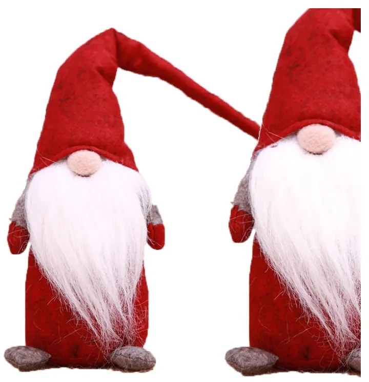 Karácsonyi manó HAPPY GNOME 44 cm, piros