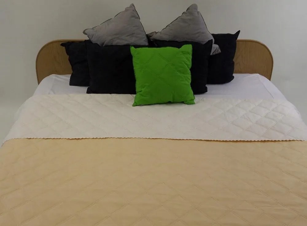 Dekoratív párnahuzat 40x40 krémszínű