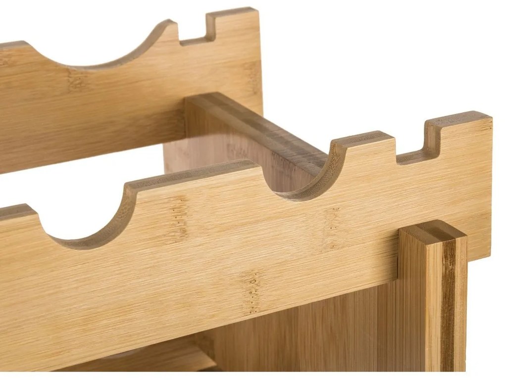 G21 Bambusz borosállvány, 72 palack