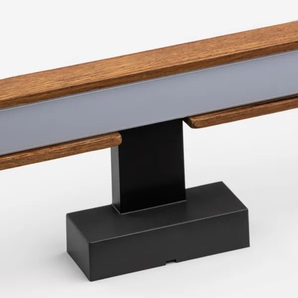 Brilagi-LED Fürdőszobai tükörmegvilágítás WOODY MIRROR LED/15W/230V IP44 tölgy/fekete