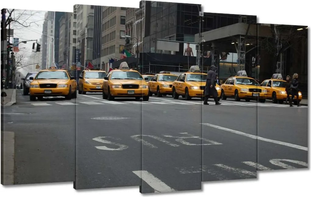 Vászonkép 100x60 New York sárga taxik