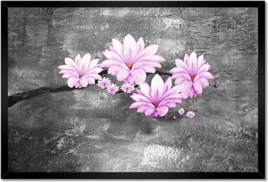 Poszter keretben 60x40 Magnólia virágok