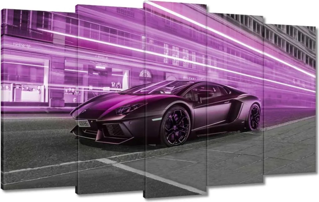 Vászonkép 100x60 Lila sportautó