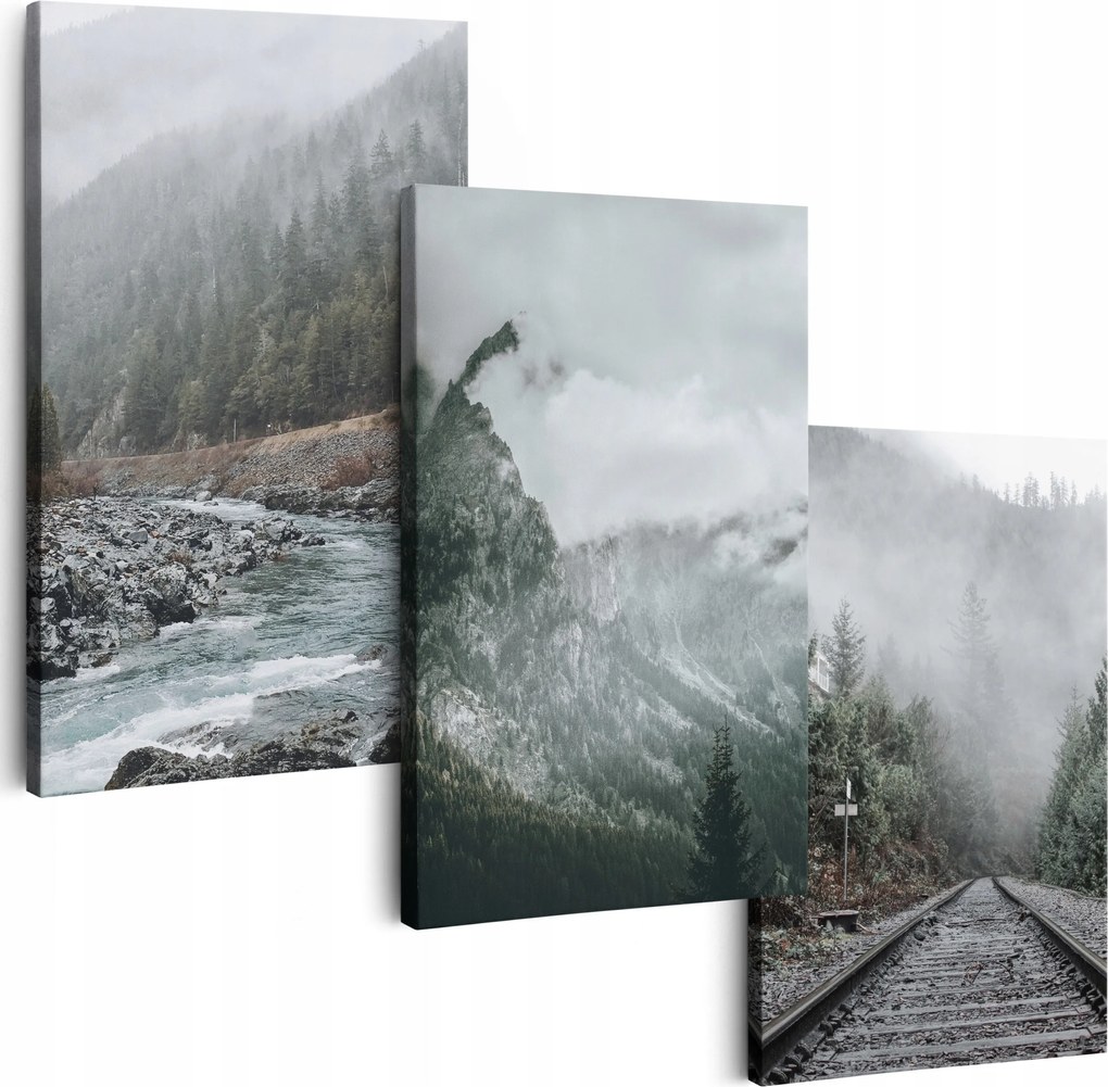 Vászonkép 180 cm **többféle minta** Képek A Nappaliba Triptichon Tájkép