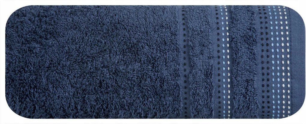 Pola törölköző 50x90 sötétkék frottír 500 g/m2