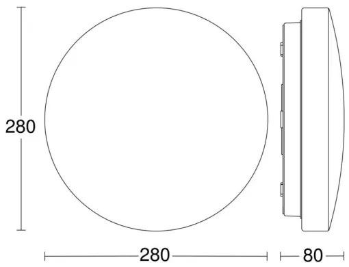 Steinel 069698-LED Fürdőszobai mennyezeti lámpa RSPRO P1 LED/8,2W/230V 4000K IP54