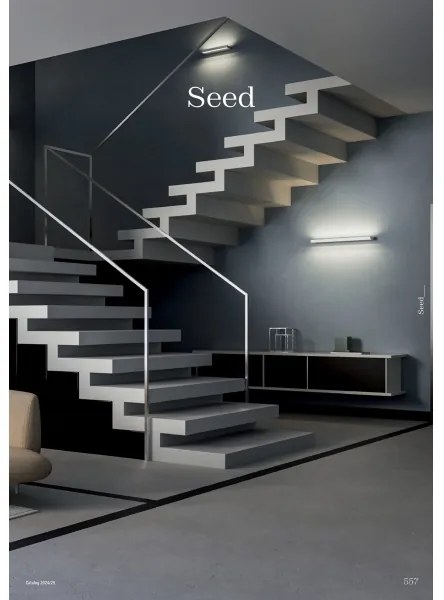 Redo 01-3553 - LED Fali lámpa SEED LED/15W/230V fekete