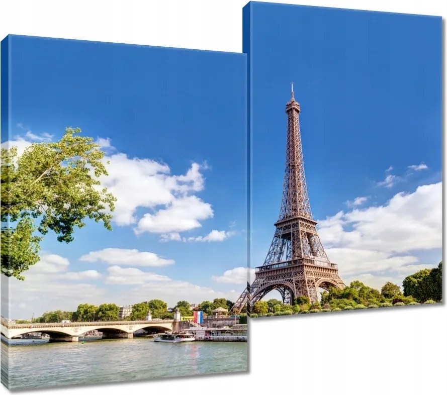 Vászonkép 80x70 Eiffel-torony