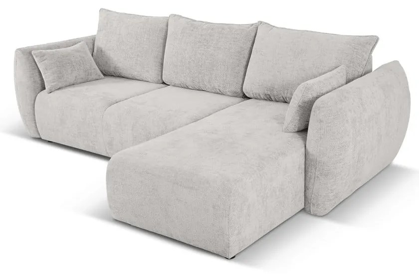 Világosszürke sarokkanapé (jobb oldali) Matera – Cosmopolitan Design