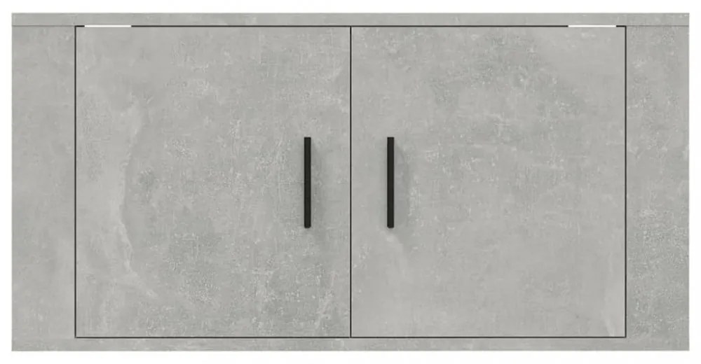 betonszürke fali TV-szekrény 80x34,5x40 cm