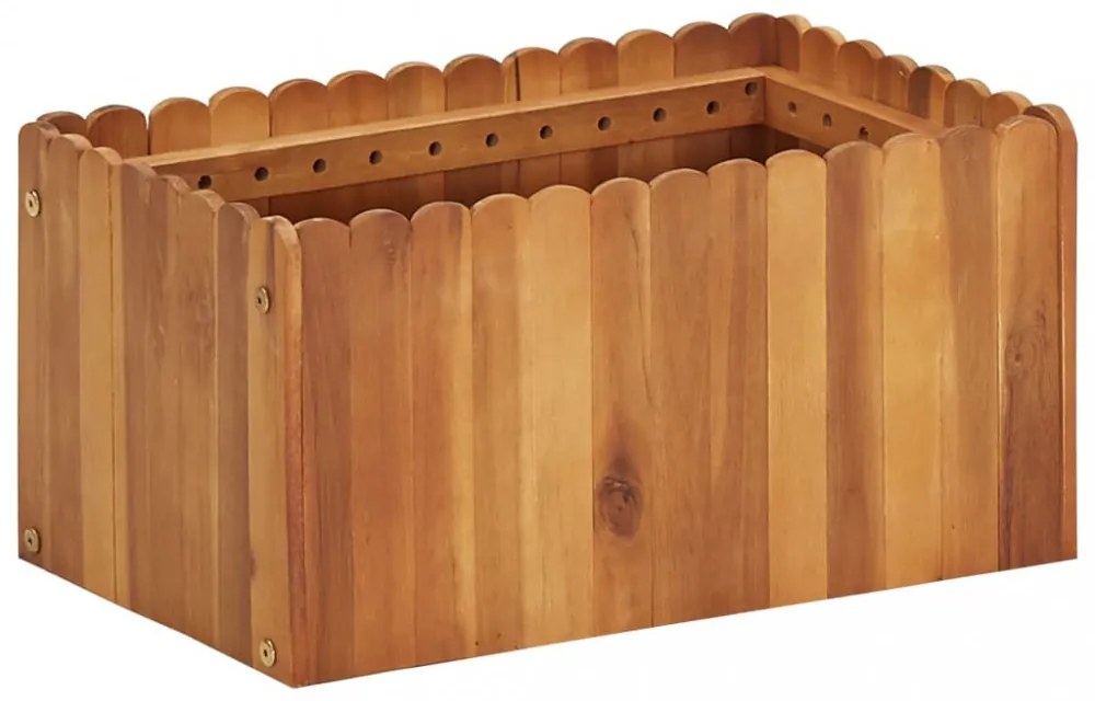 tömör akácfa kerti magaságyás 50 x 30 x 25 cm