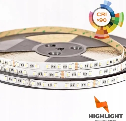 1m Led szalag CRI90 Rgb+nw 5050 24V 19,2W 60LED