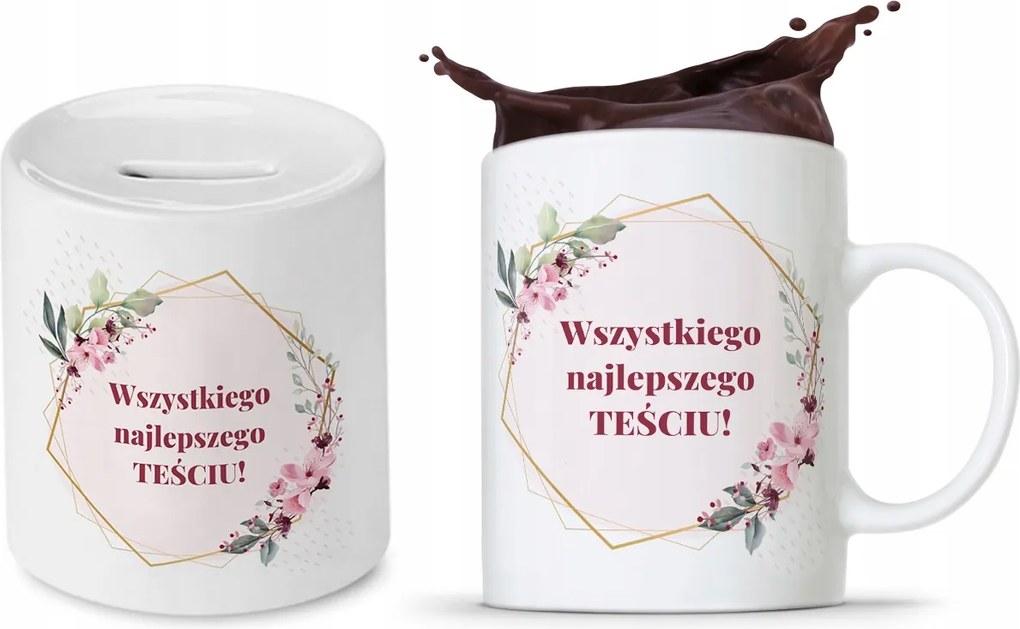 Após Szett Apának Bögre Persely fényképes nyomtatással