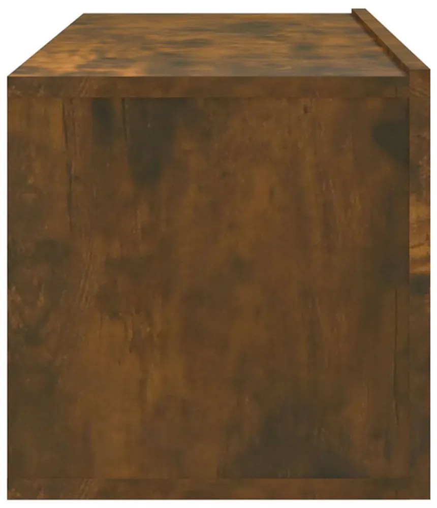 2 db füstös -tölgyszín szerelt fa fali TV-szekrény 100x30x30 cm