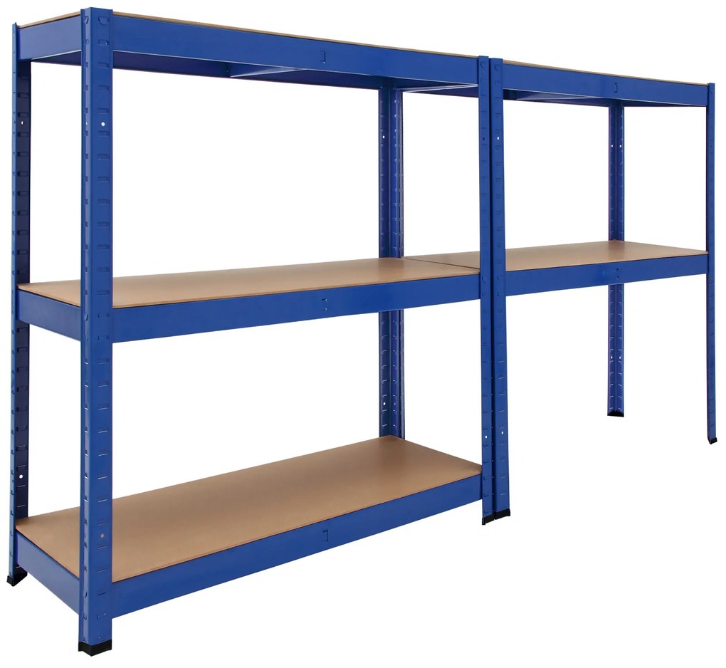 monzana® Polcos állvány 180x90x40 cm - kék
