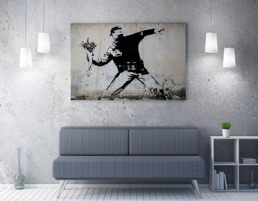 WY18 Banksy vászonkép, 70 x 100 cm